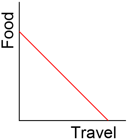 Food travel budget constraint